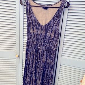 Lucky Brand summer dress. Navy and white